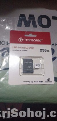 Transcend 256GB Micro SD UHS-I U3 Memory Card with Adapter